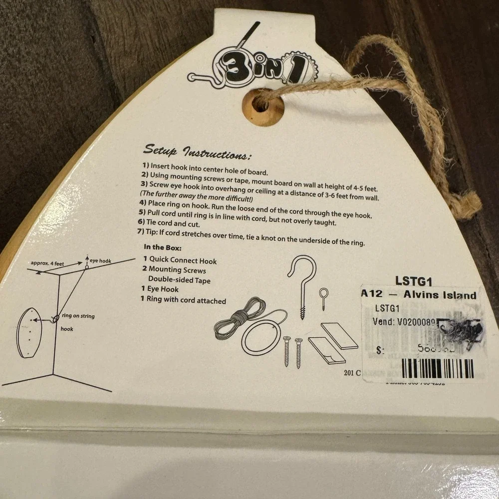 Alvins Island‎ 3-in-1 Surfboard Bottle Opener Hook and Ring Game Pensacola Beach